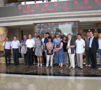 On September 5, 2011, the Italian delegation visited China